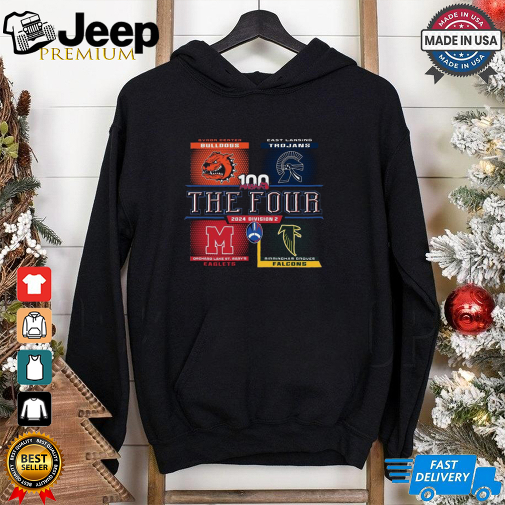 Official Congratulations to all of MHSAA 11 Player Football Semi Finals Division 2 Football The Four Bulldogs, Trojans t shirt Official Congratulations to all of MHSAA 11 Player Football Semi Finals Division 2 Football The Four Bulldogs, Trojans t shirt