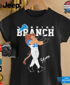 Official Detroit Lions Brian Branch Lions Mascot shirt Official Detroit Lions Brian Branch Lions Mascot shirt