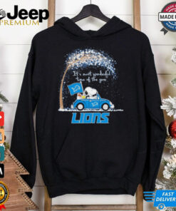 Official Detroit Lions Snoopy And Woodstock Driving Car It’s Most Wonderful Time Of The Year Shirt Official Detroit Lions Snoopy And Woodstock Driving Car It’s Most Wonderful Time Of The Year Shirt