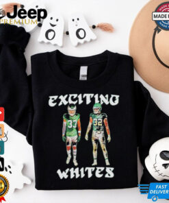 Official Exciting Whites Reed Blankenship and Cooper DeJean Philadelphia Football T shirt