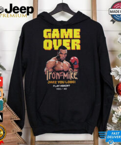 Official Game Over Iron Mike Jake You Lose Play Again Yes No Shirt 3
