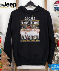 Official God First Family Second Then Cleveland Cavaliers T Shirt