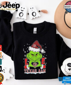Official Grinch Hand Love Texas A&M Aggies Christmas Shirt Official Grinch Hand Love Texas A&M Aggies Christmas Shirt