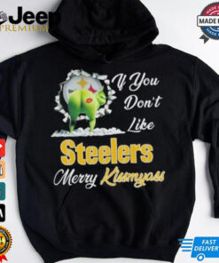 Official Grinch X Pittsburgh Steelers If You Don't Like Steelers Merry Kissmyass Shirt 3