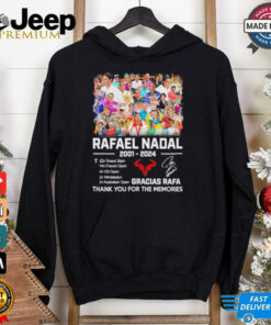 Official Rafael Nadal 2001 2024 Gracias Rafa Thank You For The Memories signatures Shirt 3