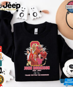 Official USC Trojans In Memory Of John Robinson 1935 2024 Thank You For The Memories Shirt