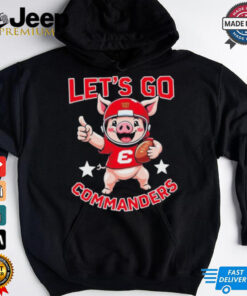 Official Washington Commanders Let Go Commanders Mascot T shirt 2 Official Washington Commanders Let Go Commanders Mascot T shirt 3
