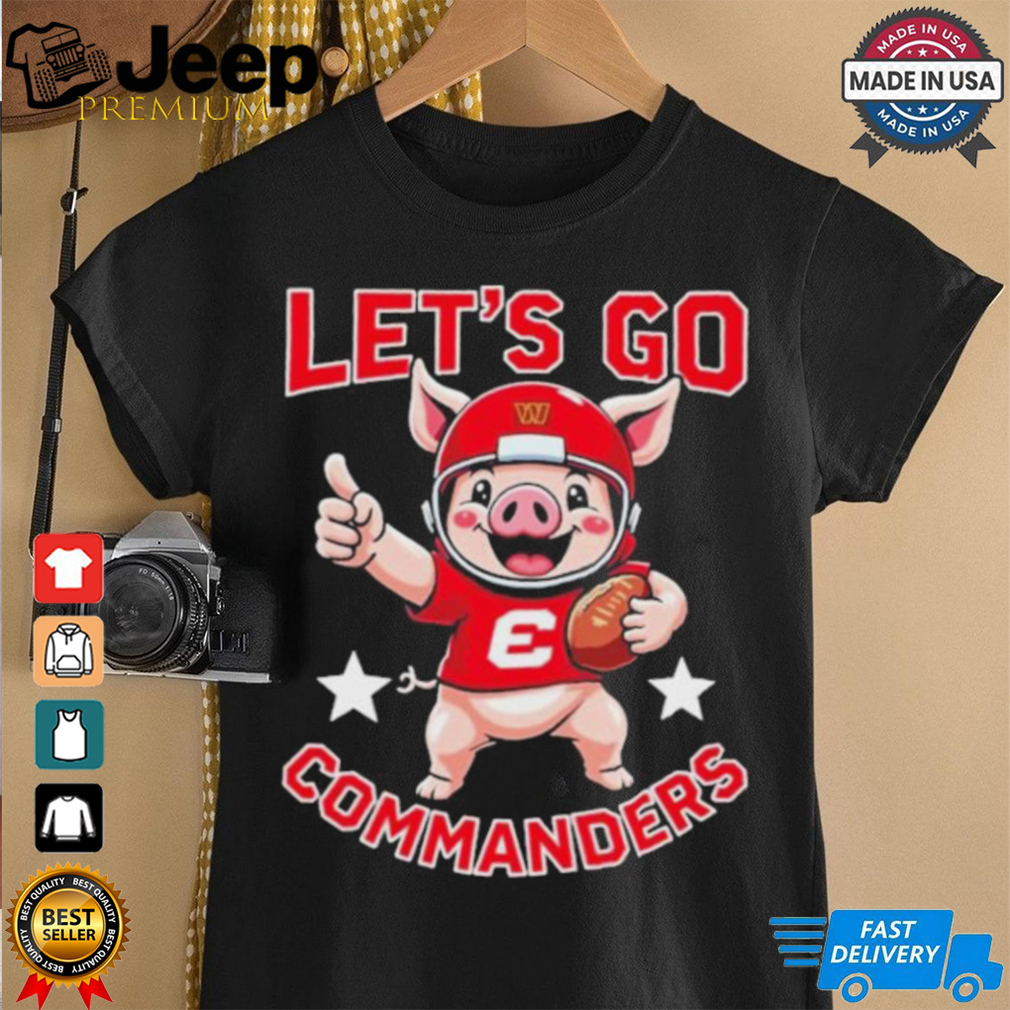 Official Washington Commanders Let Go Commanders Mascot T shirt Official Washington Commanders Let Go Commanders Mascot T shirt