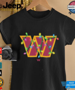 Official Washington Commanders Primary Logo Holiday Lights Christmas 2024 Shirt 2 Official Washington Commanders Primary Logo Holiday Lights Christmas 2024 Shirt 3