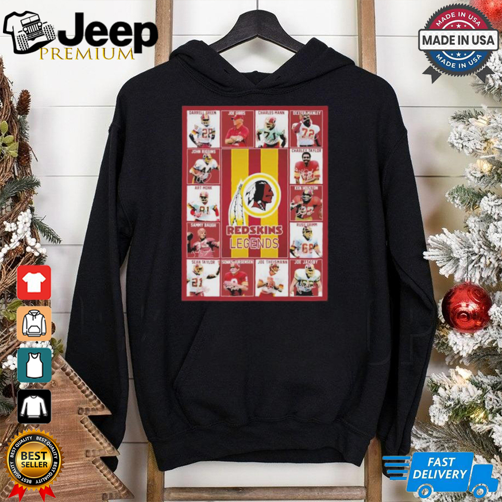 Official Washington Redskin Legends Players Blanket Shirt Official Washington Redskin Legends Players Blanket Shirt