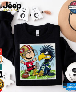 Official Week 11 Doodle Charlie Brown San Francisco 49ers vs Seattle Seahawks NFL Poster t shirt