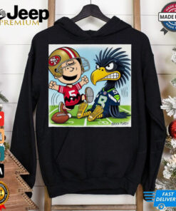 Official Week 11 Doodle Charlie Brown San Francisco 49ers vs Seattle Seahawks NFL Poster t shirt