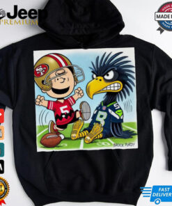 Official Week 11 Doodle Charlie Brown San Francisco 49ers vs Seattle Seahawks NFL Poster t shirt 2 Official Week 11 Doodle Charlie Brown San Francisco 49ers vs Seattle Seahawks NFL Poster t shirt 3