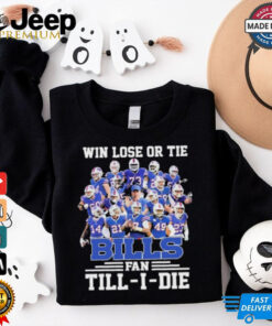Official Win Lose Or Tide Buffalo Bills Fan Till I Die 2024 Christmas shirt