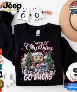Ohio State Buckeyes Merry Christmas Go Bucks Pajamas Shirt