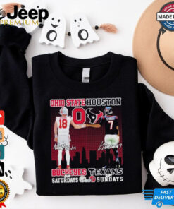 Ohio State Buckeyes On Saturdays X Houston Texans On Sundays Shirt