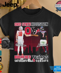 Ohio State Buckeyes On Saturdays X Houston Texans On Sundays Shirt