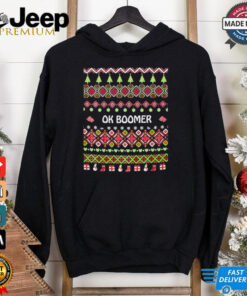 Okay boomer ugly Christmas shirt 2 Okay boomer ugly Christmas shirt 3
