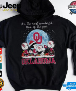 Oklahoma Sooners It The Most Wonderful Time Of The Year Peanut Characters Christmas Shirt 3 Oklahoma Sooners It The Most Wonderful Time Of The Year Peanut Characters Christmas Shirt 4