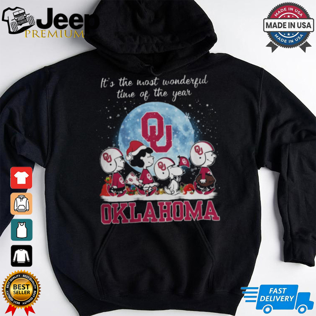 Oklahoma Sooners It The Most Wonderful Time Of The Year Peanut Characters Christmas Shirt Oklahoma Sooners It The Most Wonderful Time Of The Year Peanut Characters Christmas Shirt