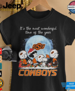 Oklahoma State Cowboys It The Most Wonderful Time Of The Year Peanut Characters Christmas Shirt 2 Oklahoma State Cowboys It The Most Wonderful Time Of The Year Peanut Characters Christmas Shirt 3