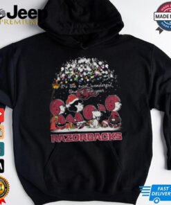 Peanuts Arkansas Razorbacks It’s The Most Wonderful Time Of The Year Winter Shirt