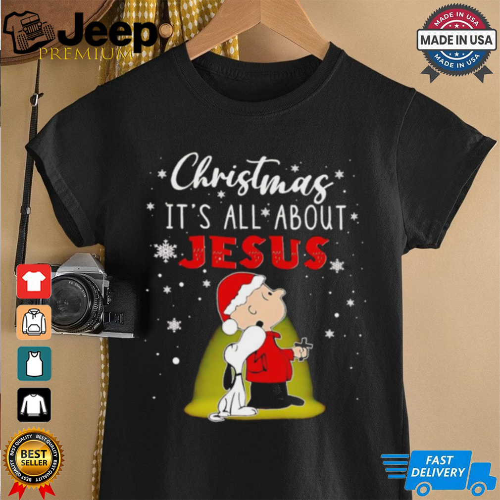 Peanuts Christmas it’s all about Jesus shirt Peanuts Christmas it’s all about Jesus shirt