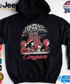 Peanuts Houston Cougars It's The Most Wonderful Time Of The Year Winter Shirt 1