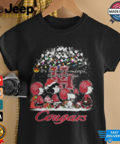 Peanuts Houston Cougars It's The Most Wonderful Time Of The Year Winter Shirt 2