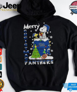 Pittsburgh Panthers Snoopy And Woodstock Merry Christmas Shirt 1