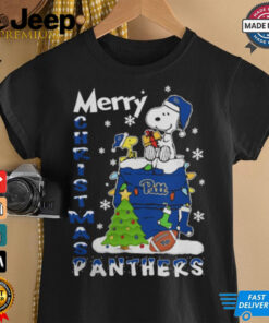 Pittsburgh Panthers Snoopy And Woodstock Merry Christmas Shirt 1 Pittsburgh Panthers Snoopy And Woodstock Merry Christmas Shirt 2