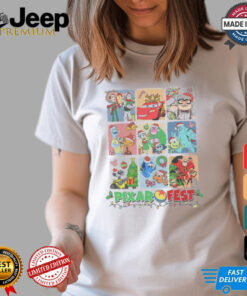 Pixar Cars Toy Story Monster Inc Fest Christmas Lights Shirt