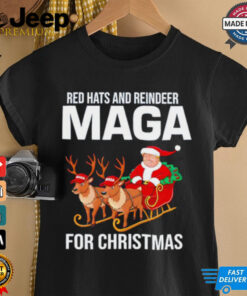 Red Hats and Reindeer MAGA for Christmas Trump Santa shirt 3 Red Hats and Reindeer MAGA for Christmas Trump Santa shirt 4