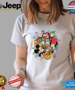 Retro Disneyland Mickey And Friends Christmas Shirt