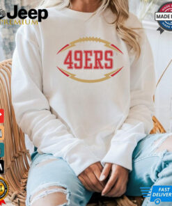 San Francisco 49ers Text in Ball shirt San Francisco 49ers Text in Ball shirt