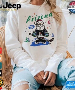 Santa Claus Arizona Coyotes Merry Christmas 2024 shirt Santa Claus Arizona Coyotes Merry Christmas 2024 shirt