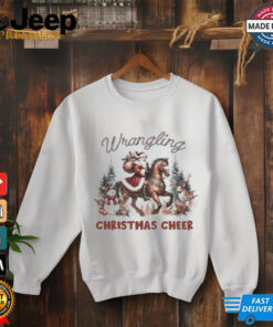 Santa Claus wrangling Christmas cheer shirt