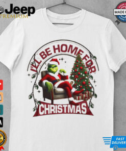 Santa Grinch I’ll be home for Christmas shirt