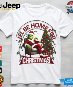 Santa Grinch I'll be home for Christmas shirt 4