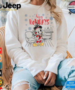Santa Mickey Mouse Happy Holidays Shirt Santa Mickey Mouse Happy Holidays Shirt