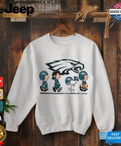 Snoopy Teams Abbey Road Philadelphia Eagles T Shirt