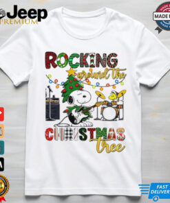 Snoopy rocking around the Christmas tree shirt