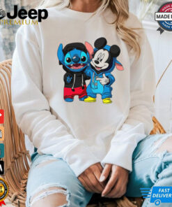 Stitch And Mickey Mouse Friendship T Shirt Stitch And Mickey Mouse Friendship T Shirt