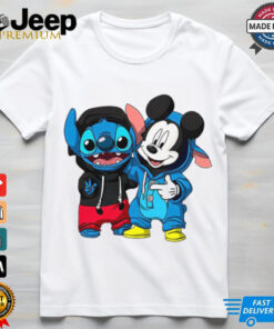 Stitch And Mickey Mouse Friendship T Shirt