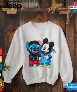 Stitch And Mickey Mouse Friendship T Shirt 3