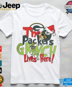 The Packers Grinch Lives Here Christmas Shirt The Packers Grinch Lives Here Christmas Shirt