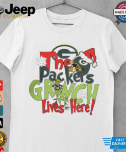 The Packers Grinch Lives Here Christmas Shirt 3