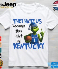 They Hete Us Bacause They Ain t Us Kentucky Grinch Basketball Christmas shirt 3