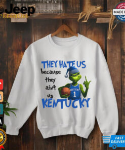 They Hete Us Bacause They Ain t Us Kentucky Grinch Basketball Christmas shirt 4