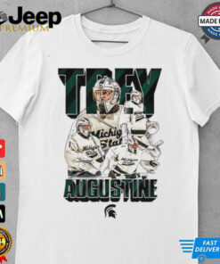 Trey Augustine Michigan State hockey graphic shirt